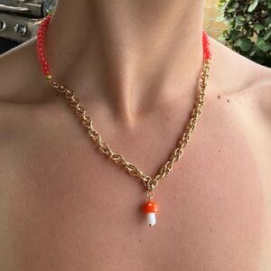 Mushroom necklace
